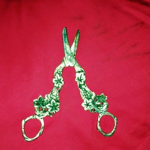 Vintage EP/Brass Grapes & Leaf Scissors